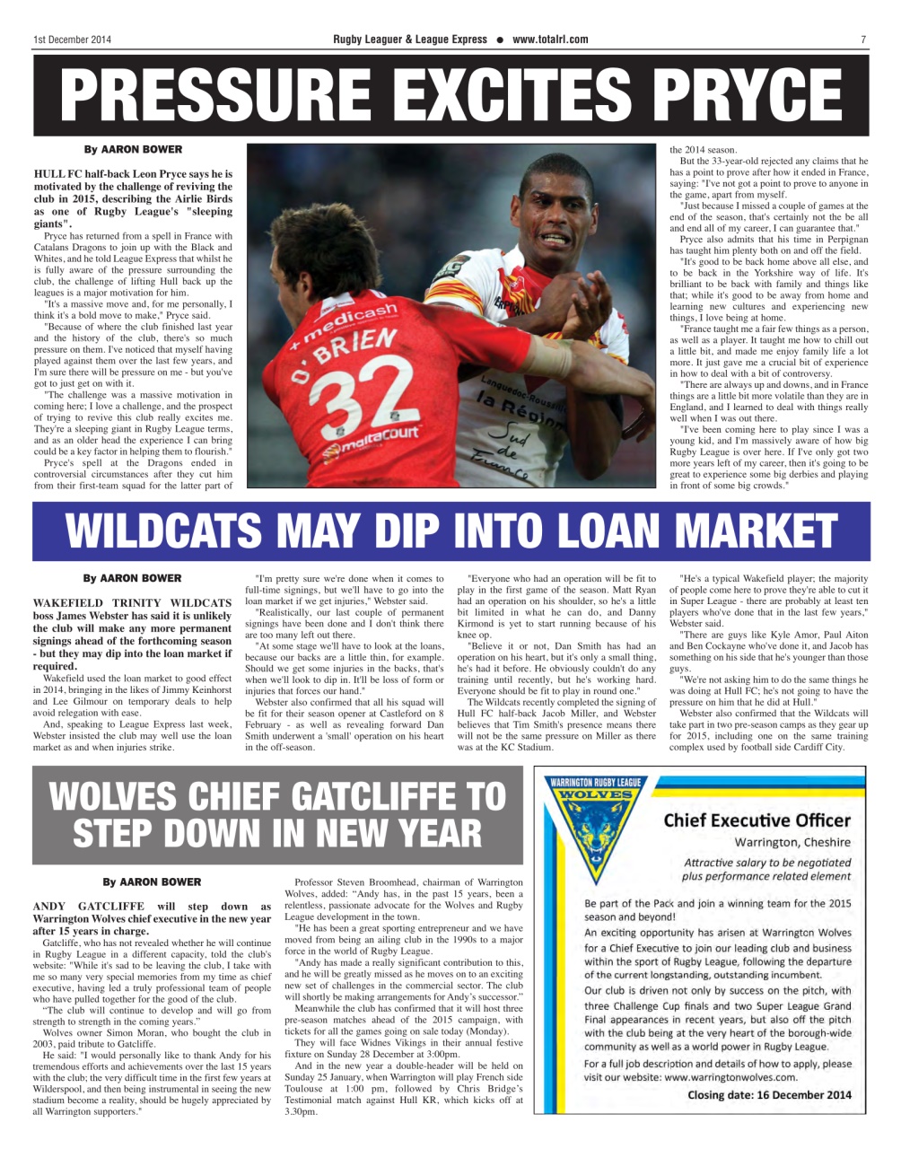 League Express Preview Pages