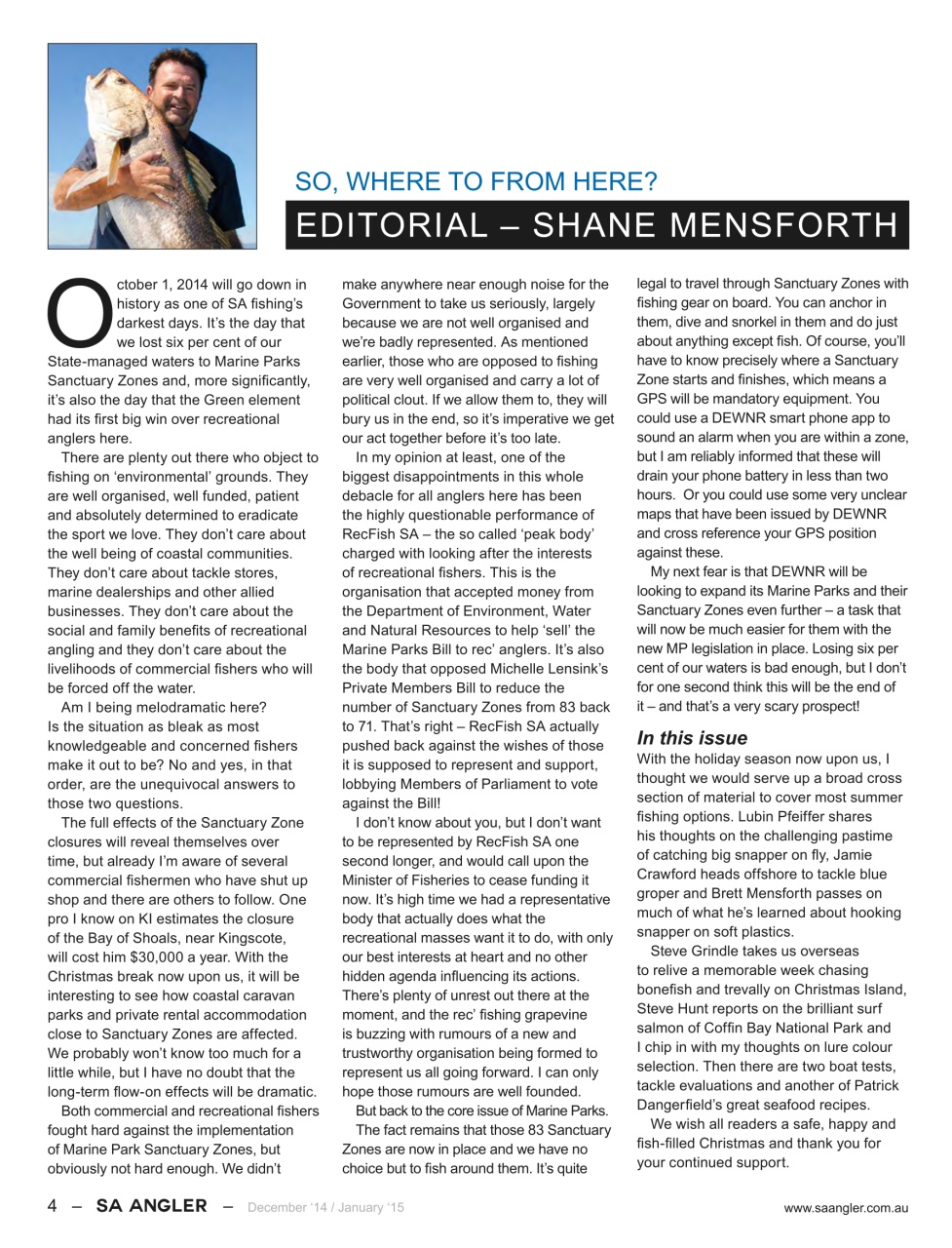 South Australian Angler Preview Pages