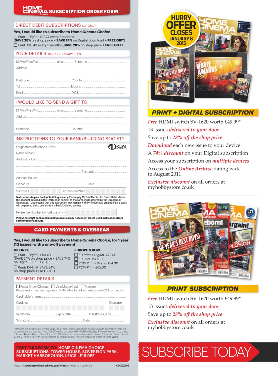 Home Cinema Choice Preview Pages