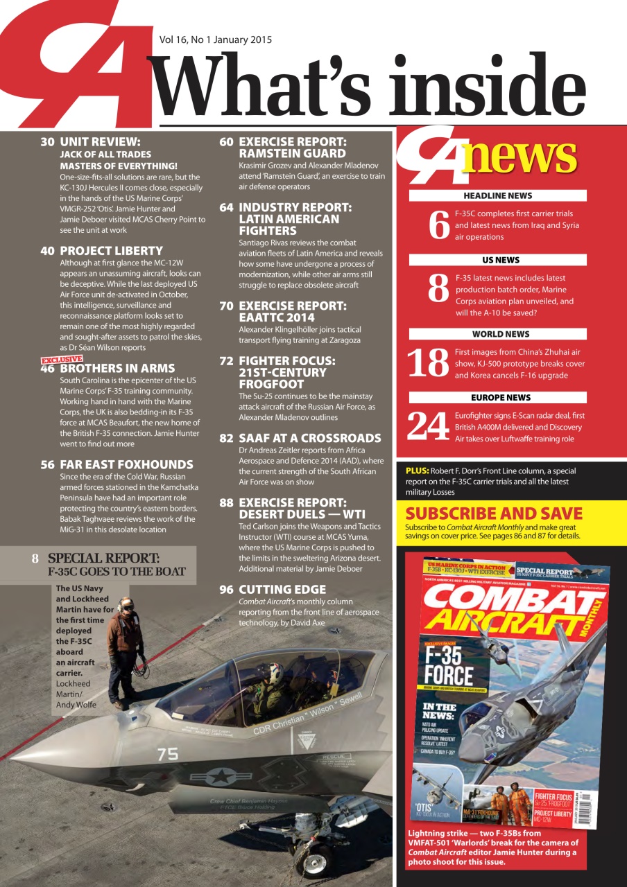 Combat Aircraft Journal Preview Pages