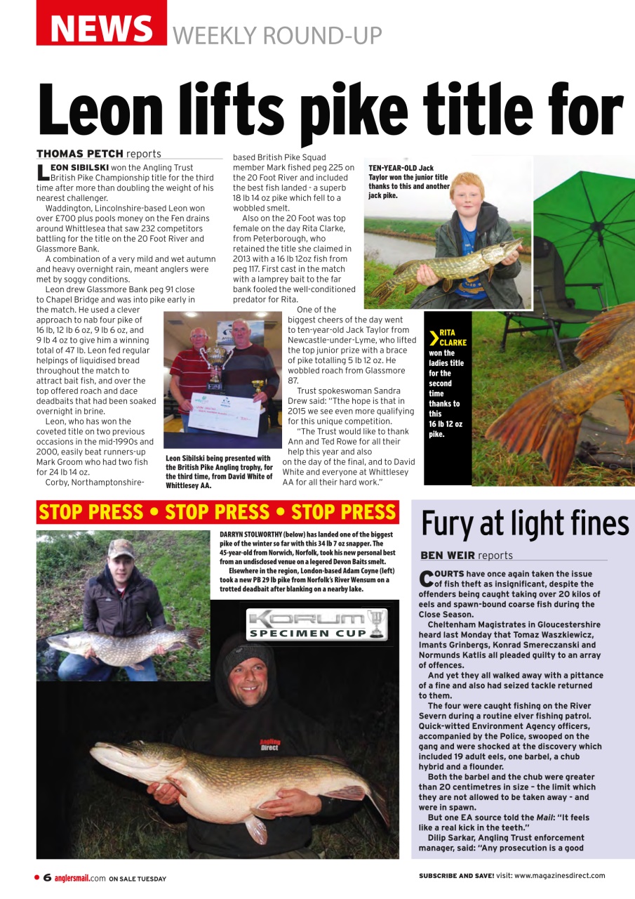 Anglers Mail Preview Pages