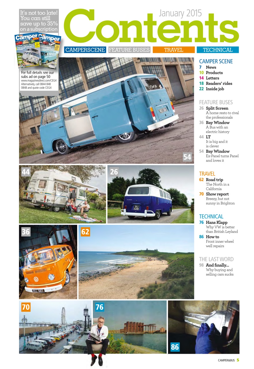 VW Camper Preview Pages