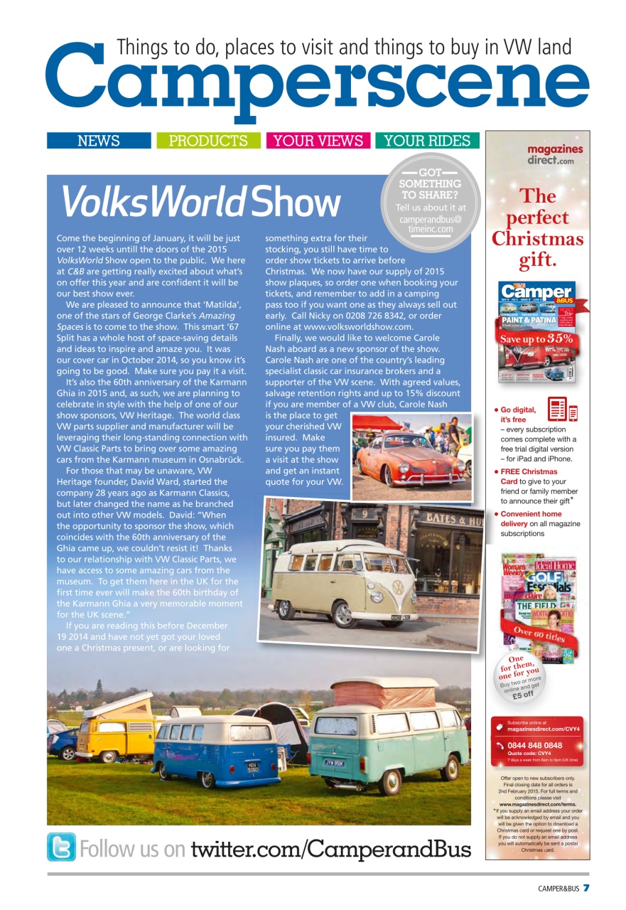 VW Camper Preview Pages