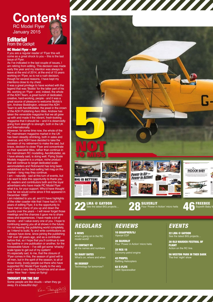 Radio Control Model Flyer Preview Pages