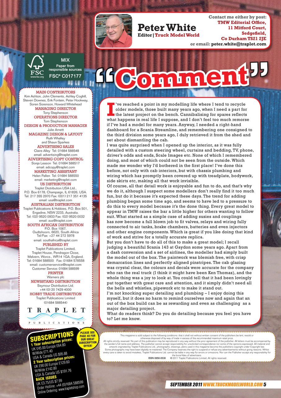 Model Car Truck Motorcycles World Preview Pages