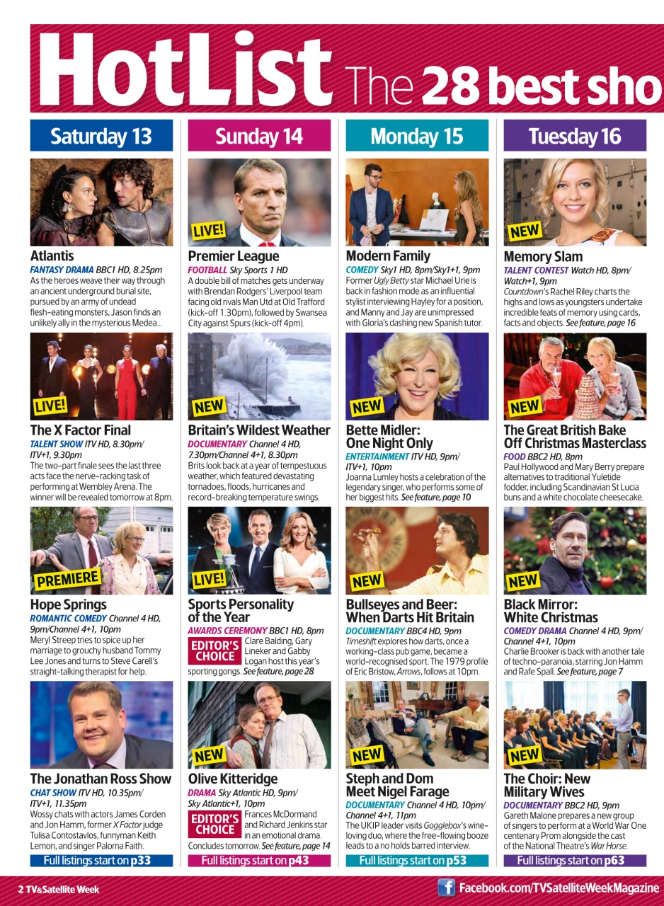 TV & Satellite Week Preview Pages