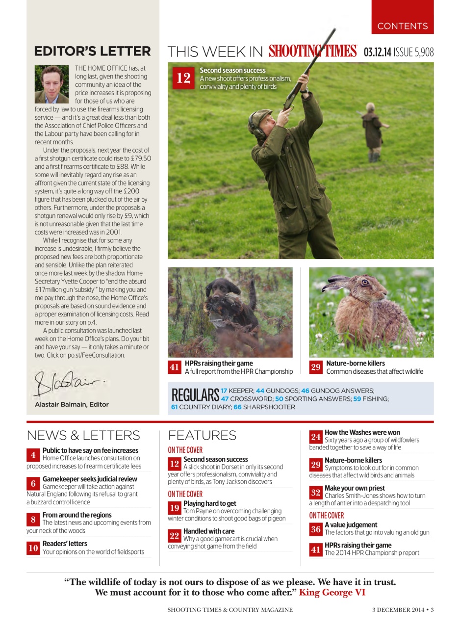 Shooting Times & Country Preview Pages