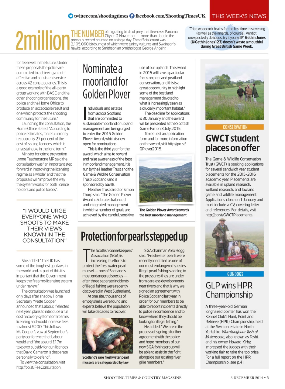 Shooting Times & Country Preview Pages