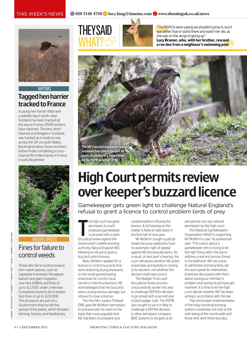 Shooting Times & Country Preview Pages