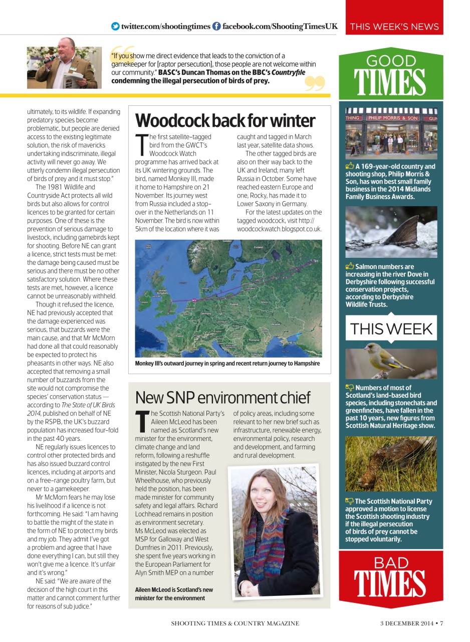 Shooting Times & Country Preview Pages