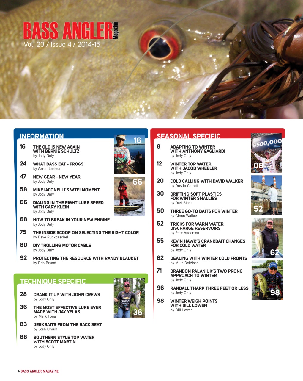BASS ANGLER MAGAZINE Preview Pages
