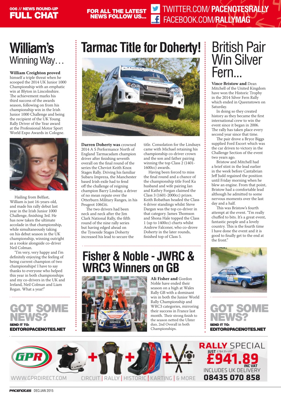 Pacenotes Rally magazine Preview Pages
