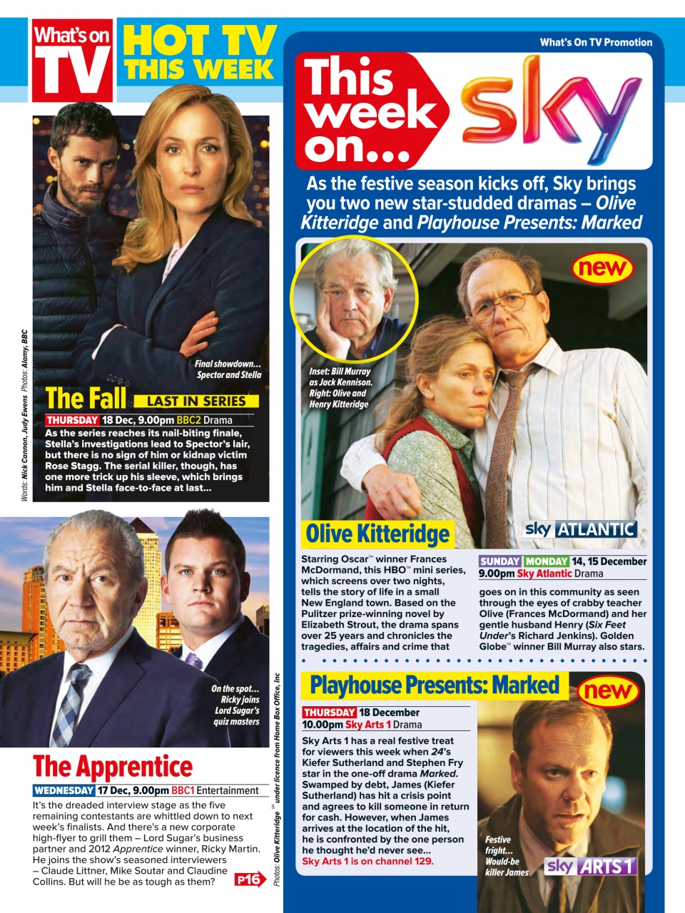 What's on TV Preview Pages