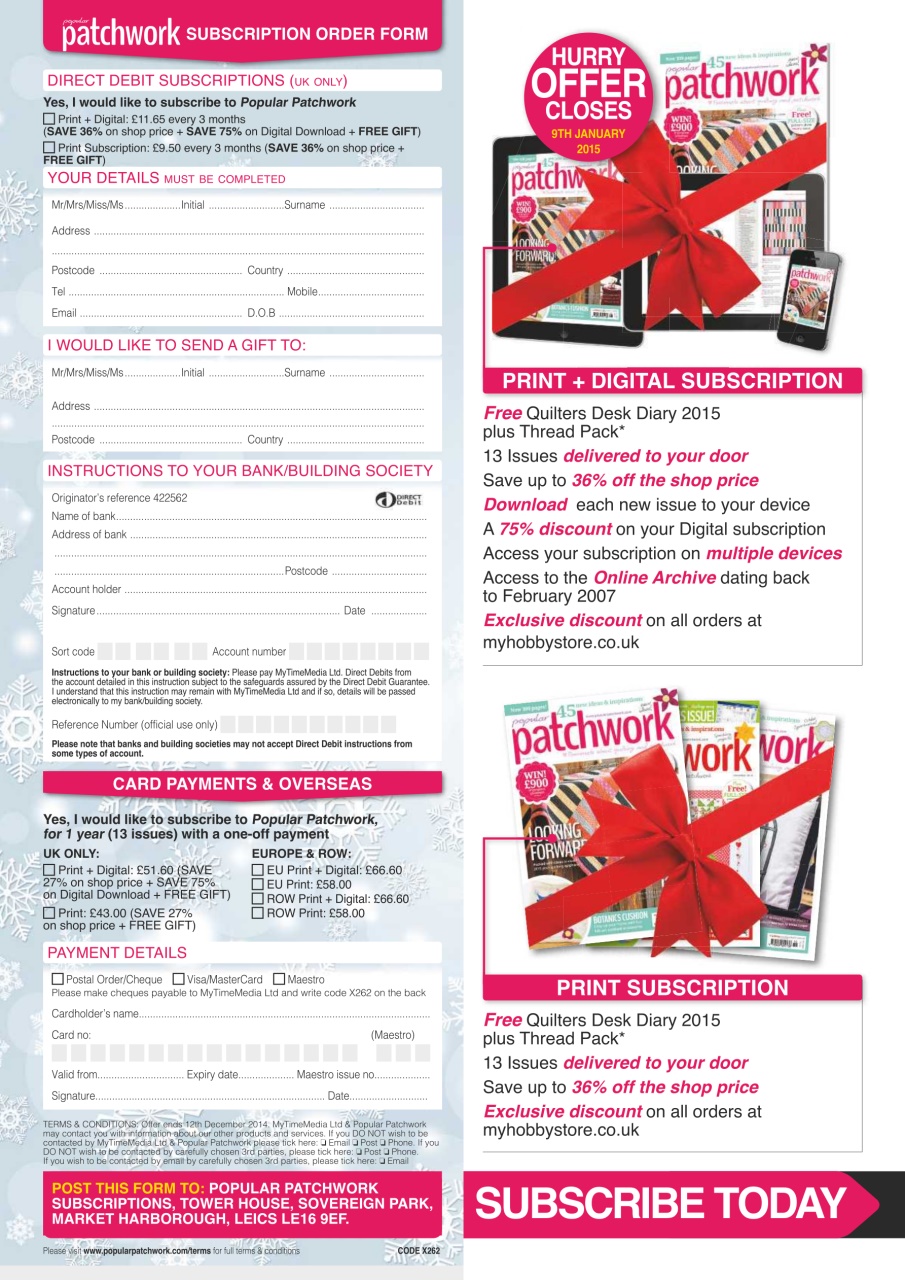 Popular Patchwork Magazine Preview Pages