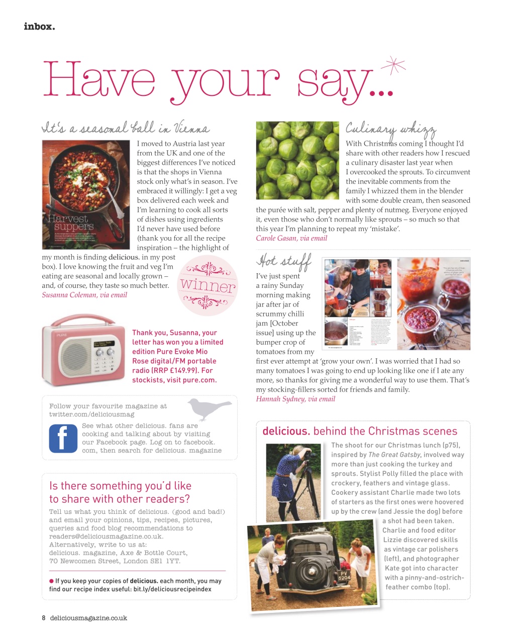 delicious. Magazine Preview Pages