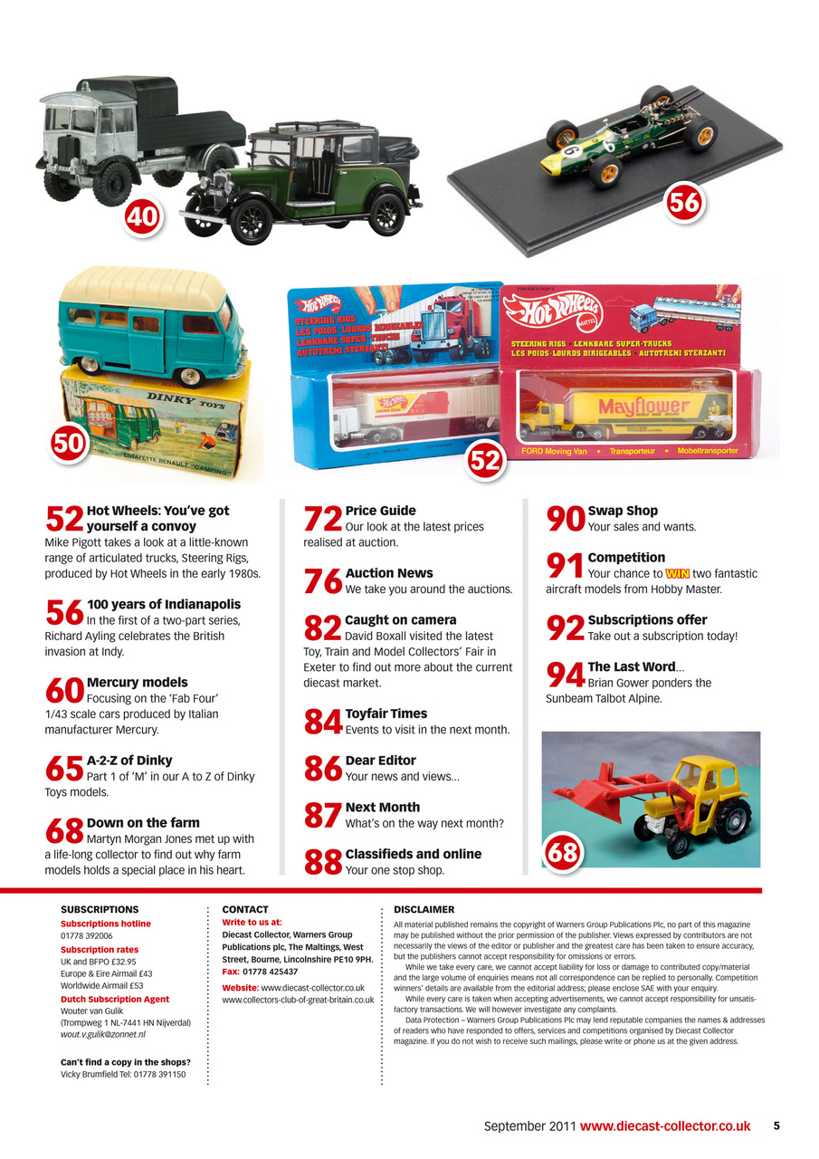 Diecast Collector Preview Pages