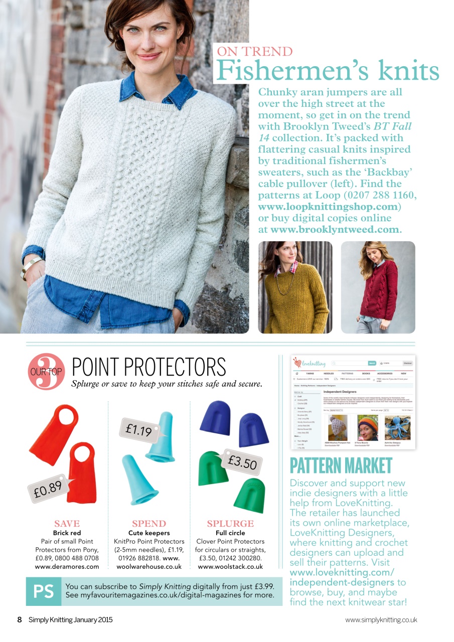 Simply Knitting Preview Pages