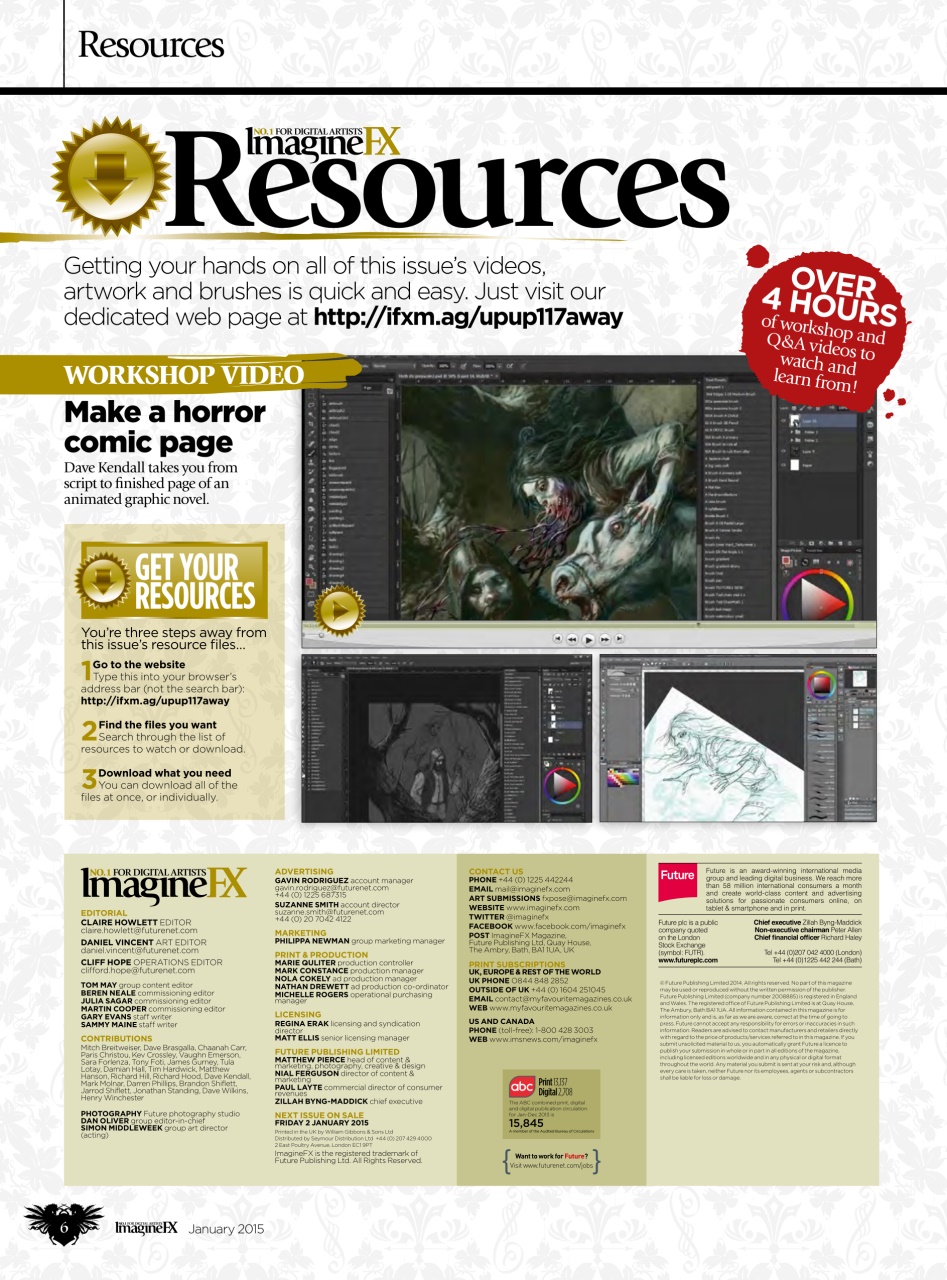 ImagineFX Preview Pages