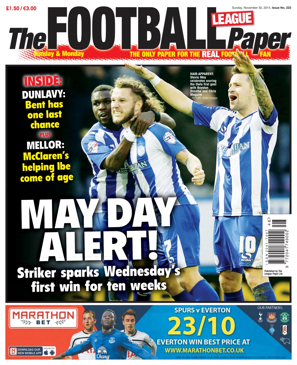 The Football League Paper Preview Pages