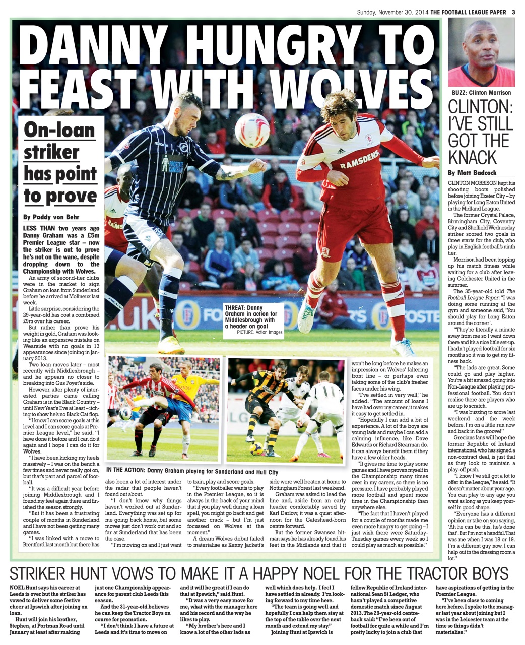 The Football League Paper Preview Pages