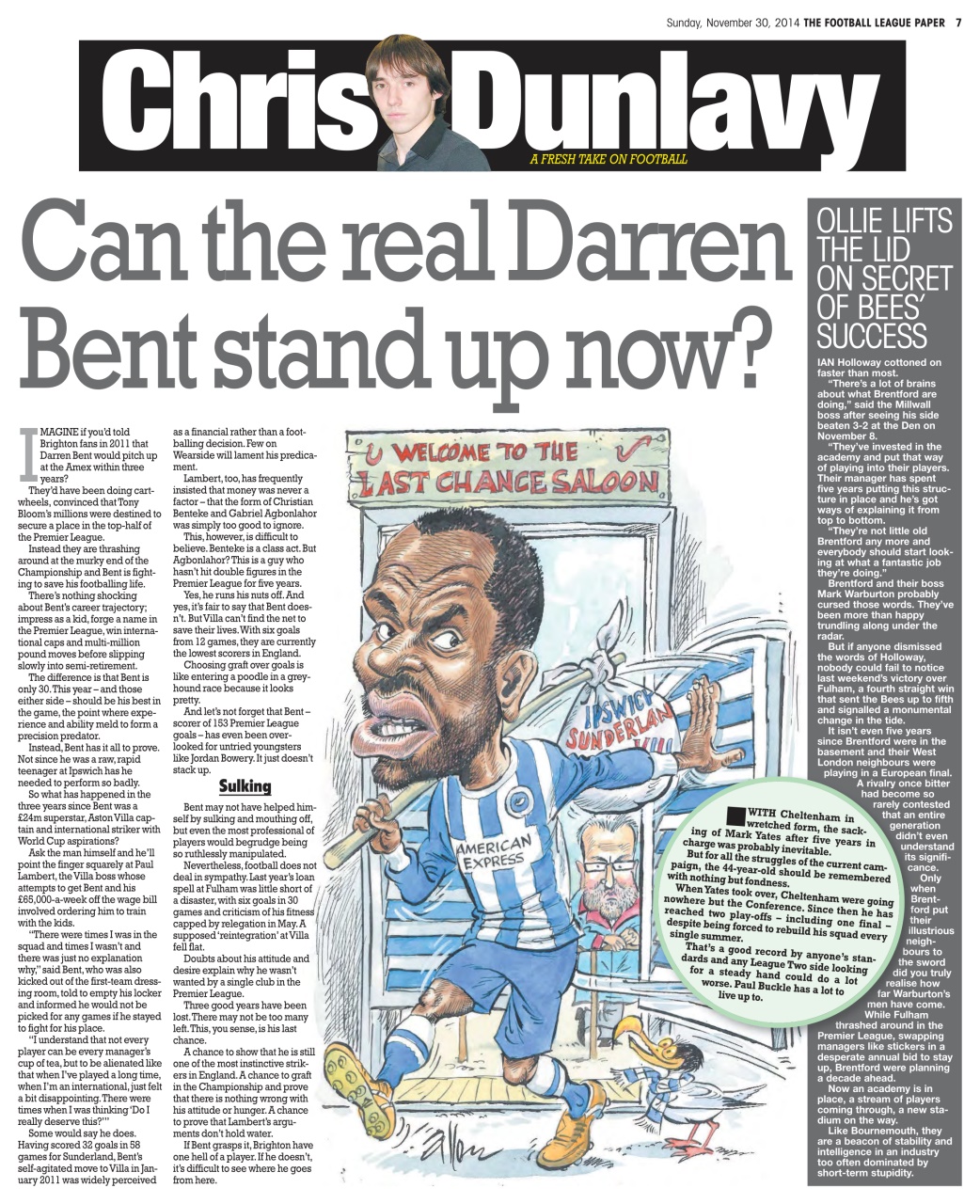 The Football League Paper Preview Pages