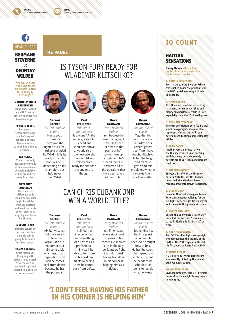 Boxing News Preview Pages