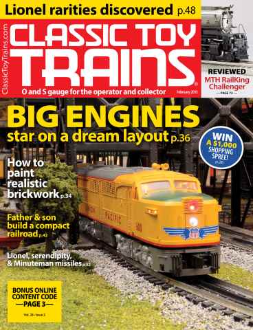 Classic Toy Trains issue February 2015