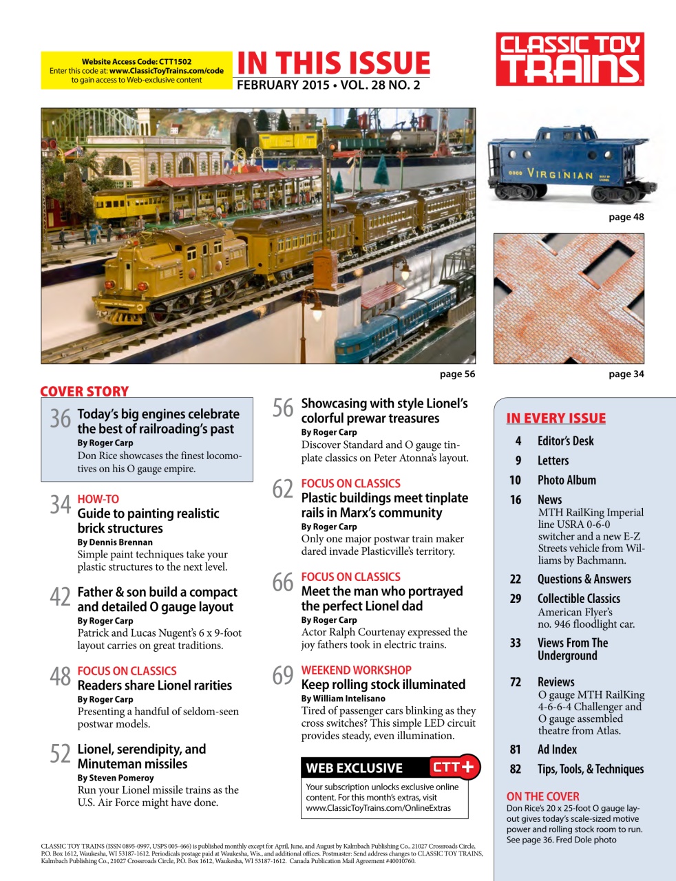 Classic Toy Trains Preview Pages