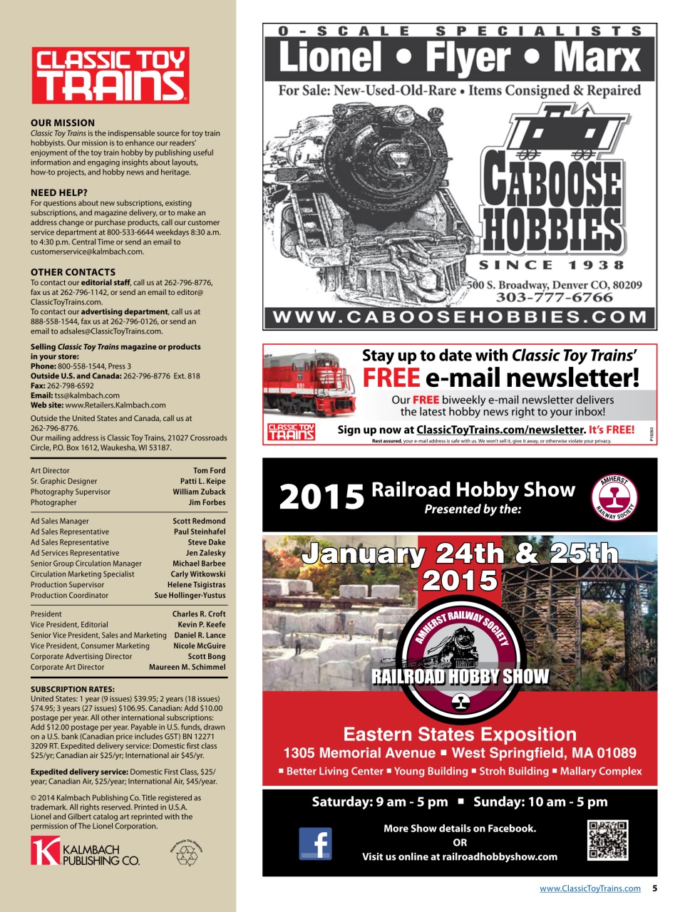 Classic Toy Trains Preview Pages