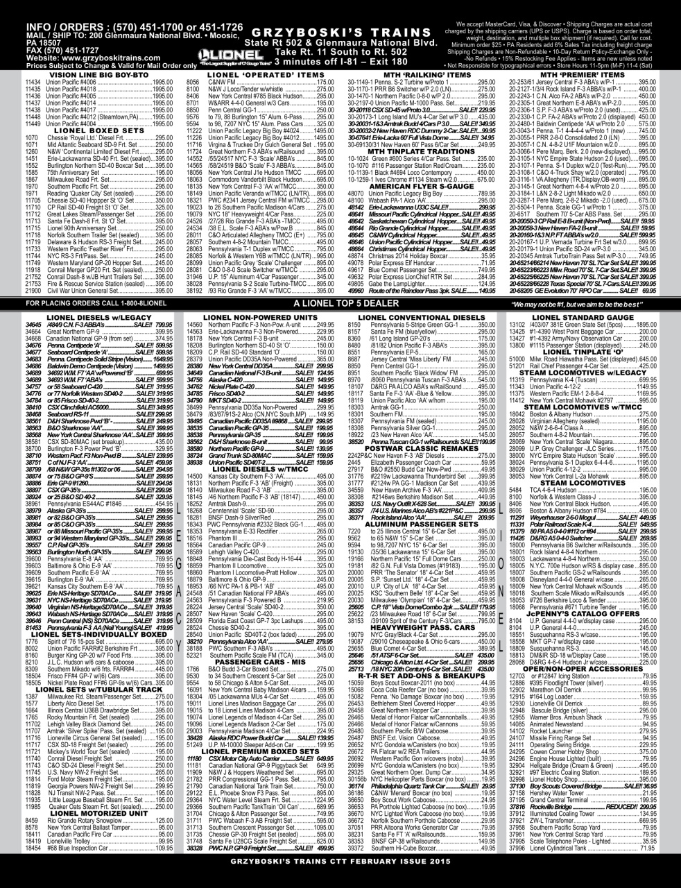Classic Toy Trains Preview Pages
