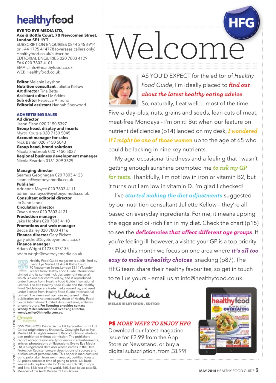 Healthy Food Guide Preview Pages