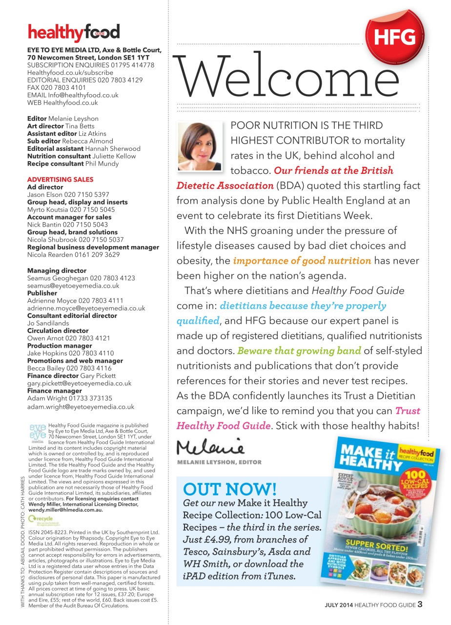 Healthy Food Guide Preview Pages