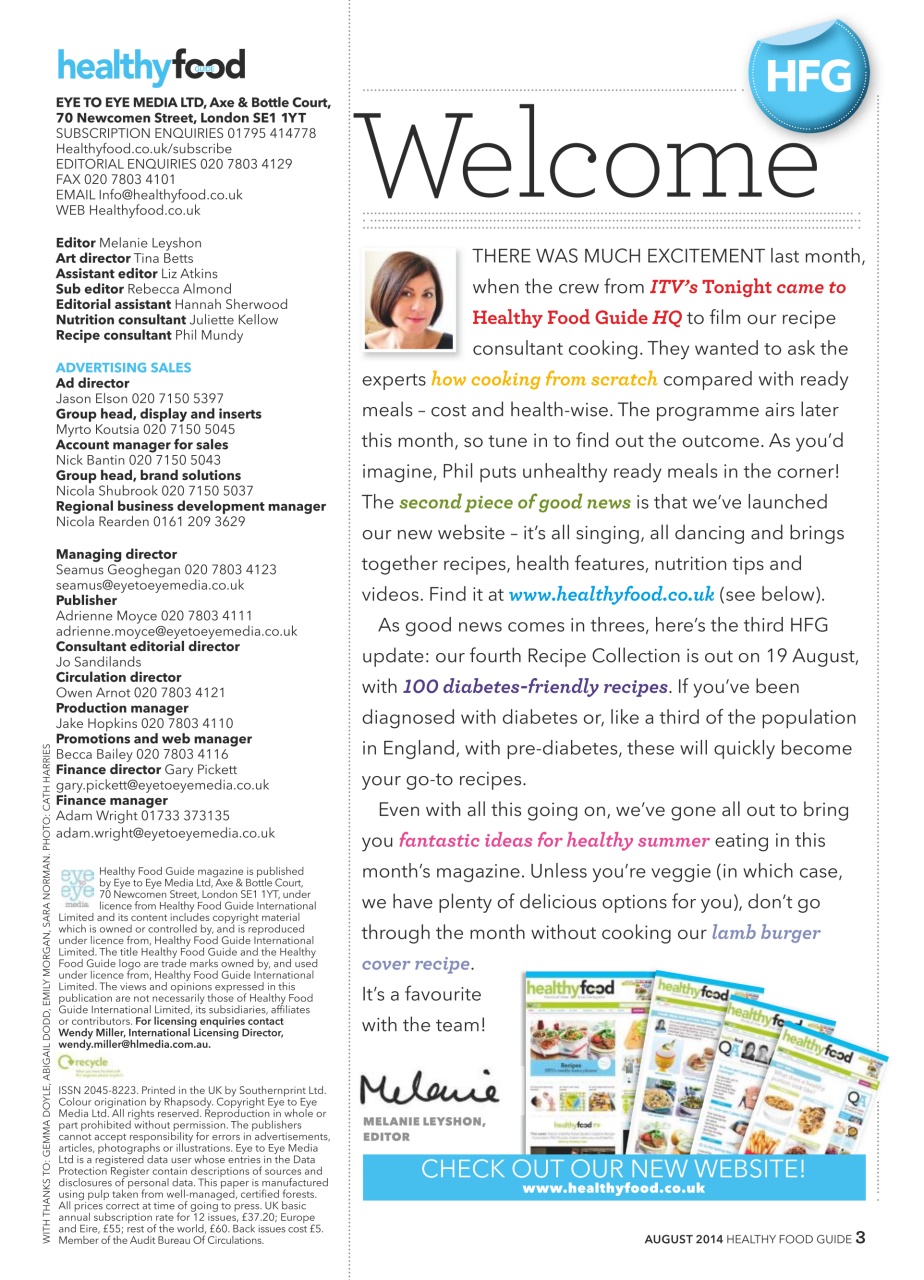 Healthy Food Guide Preview Pages