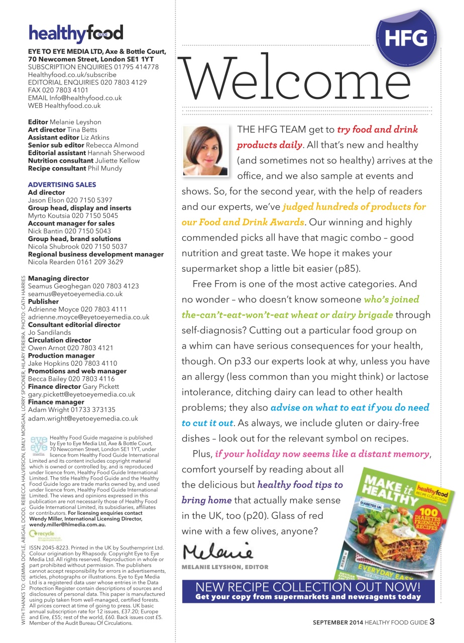 Healthy Food Guide Preview Pages