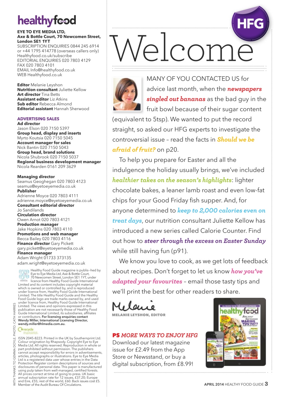 Healthy Food Guide Preview Pages