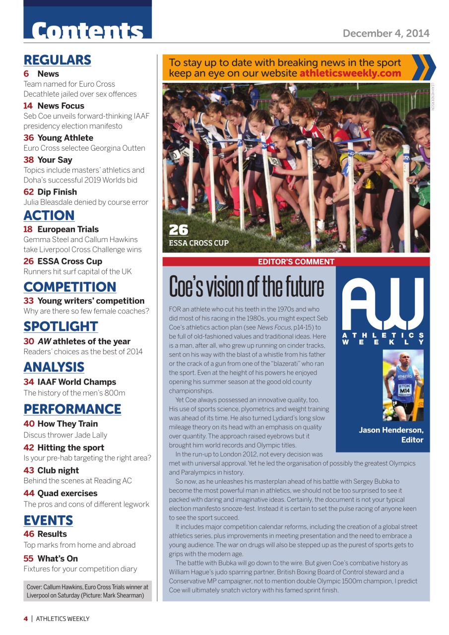 AW – Athletics Weekly Magazine Preview Pages