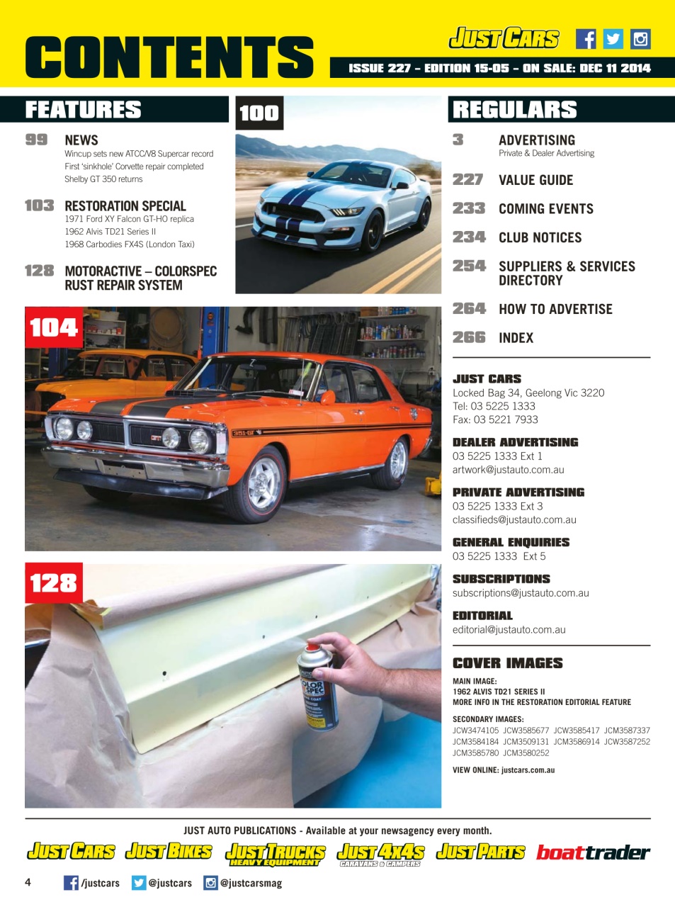 JUST CARS Preview Pages
