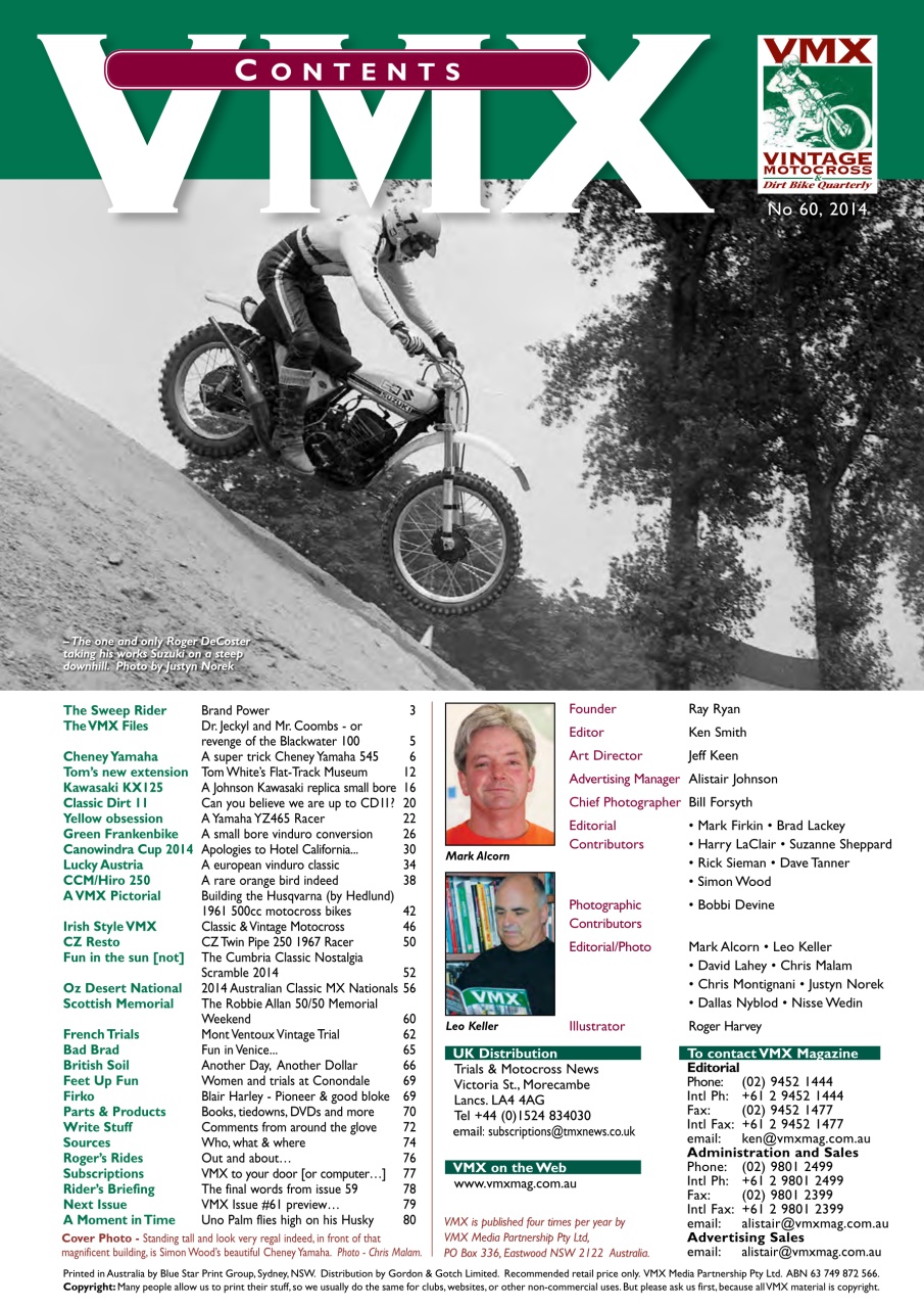 VMX Magazine Preview Pages