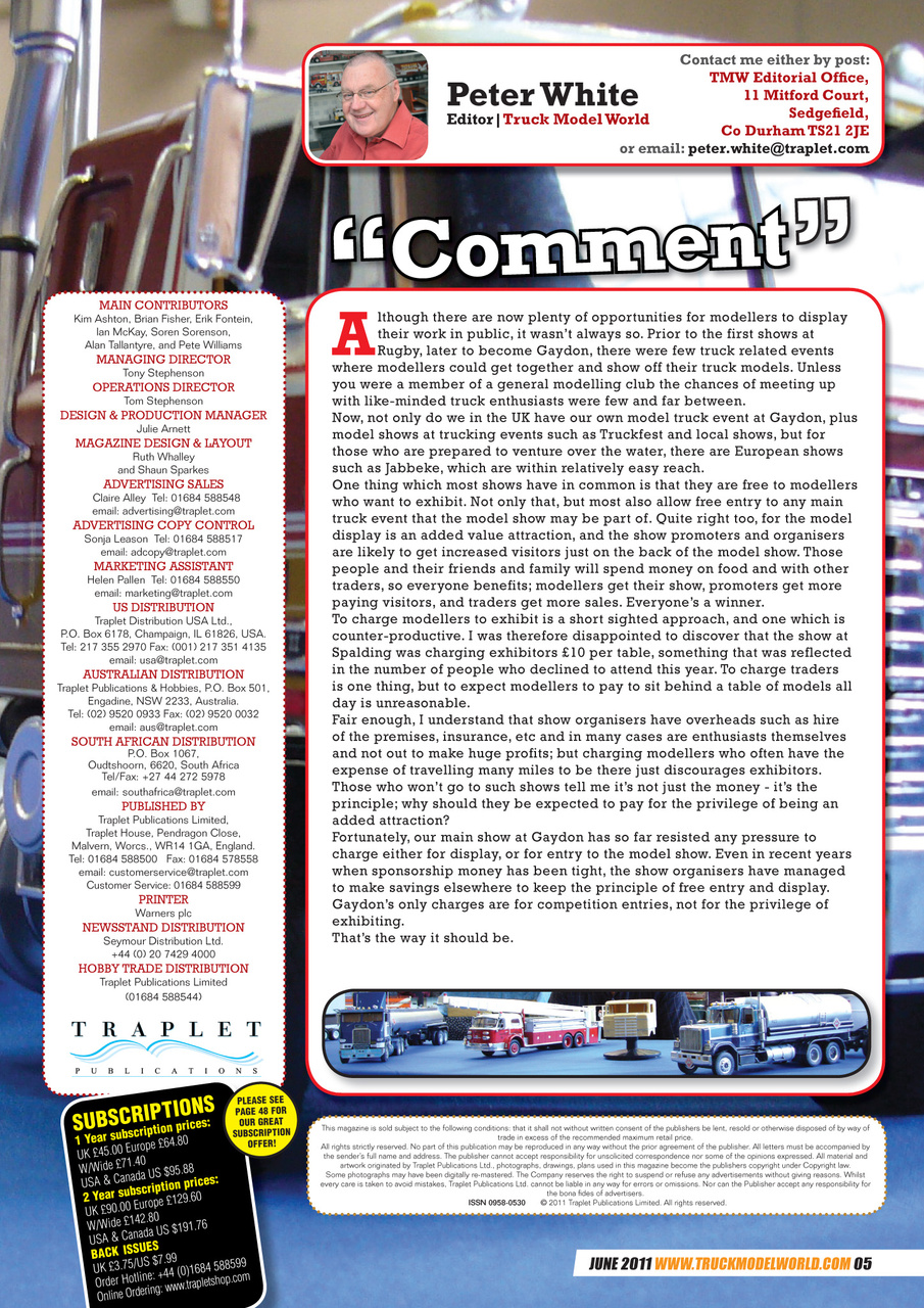 Model Car Truck Motorcycles World Preview Pages