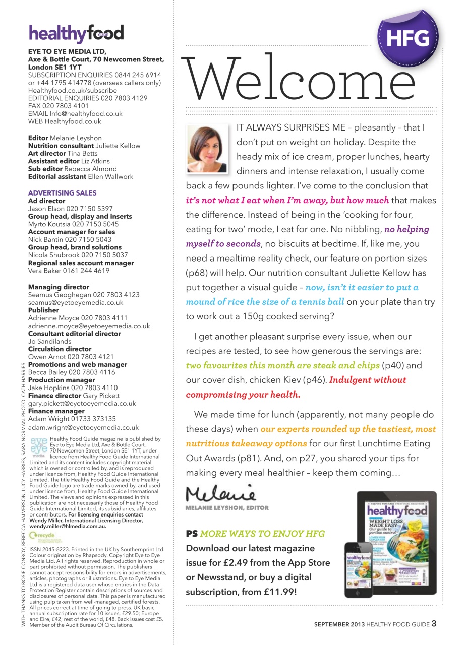 Healthy Food Guide Preview Pages