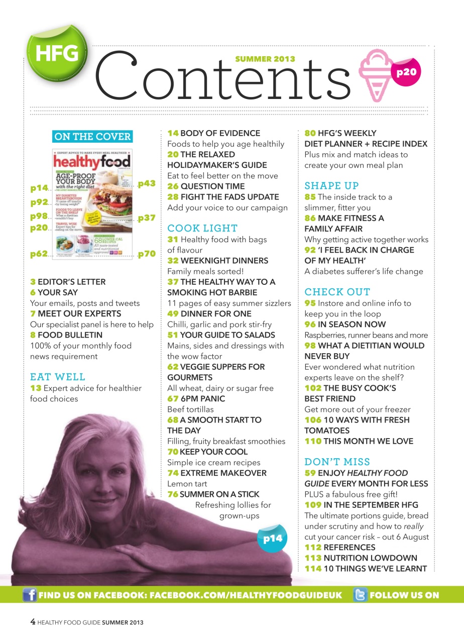 Healthy Food Guide Preview Pages