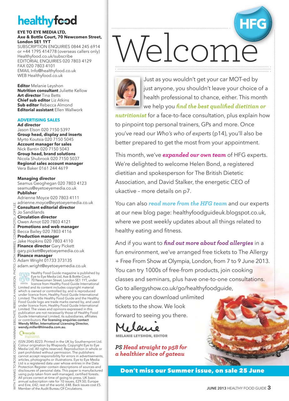 Healthy Food Guide Preview Pages