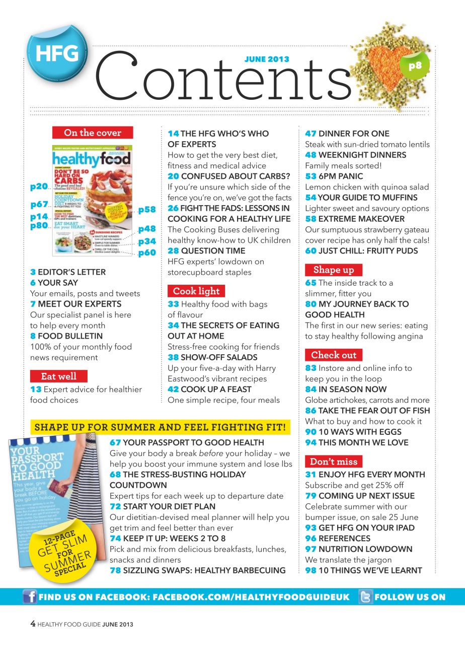 Healthy Food Guide Preview Pages
