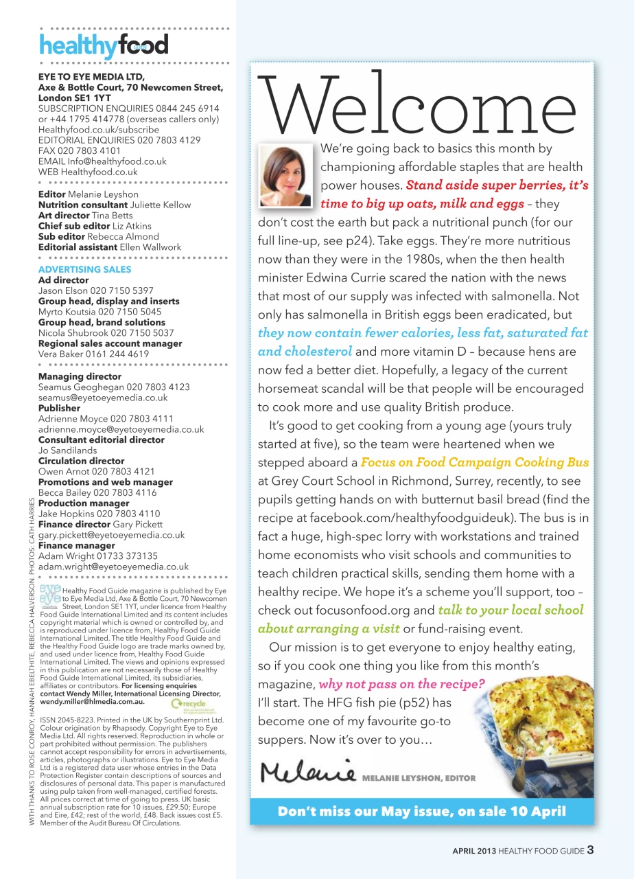 Healthy Food Guide Preview Pages