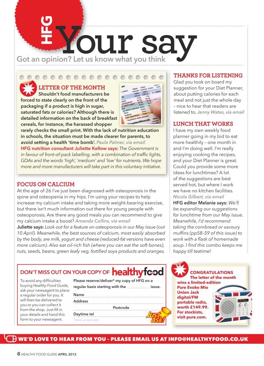 Healthy Food Guide Preview Pages