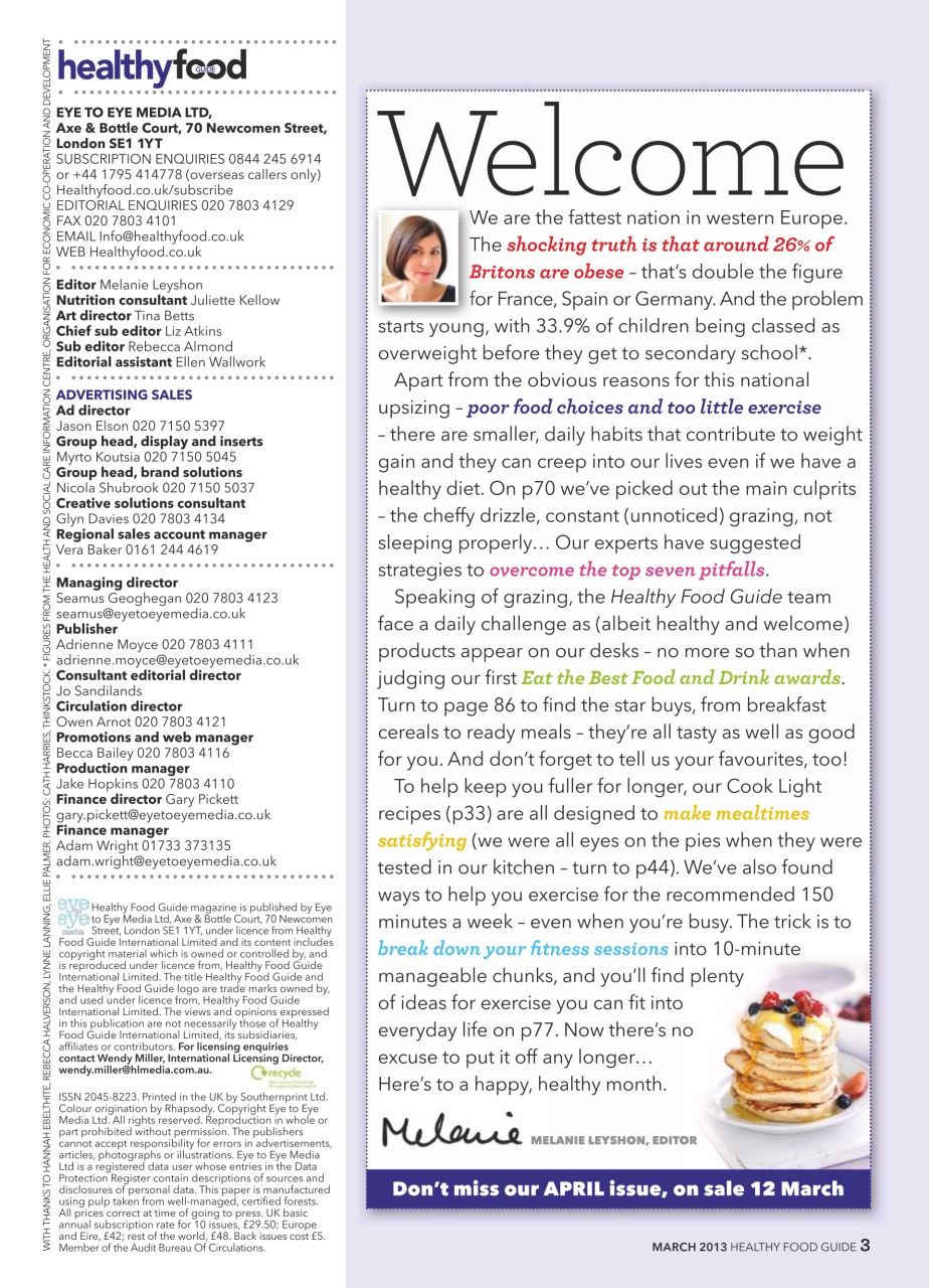 Healthy Food Guide Preview Pages