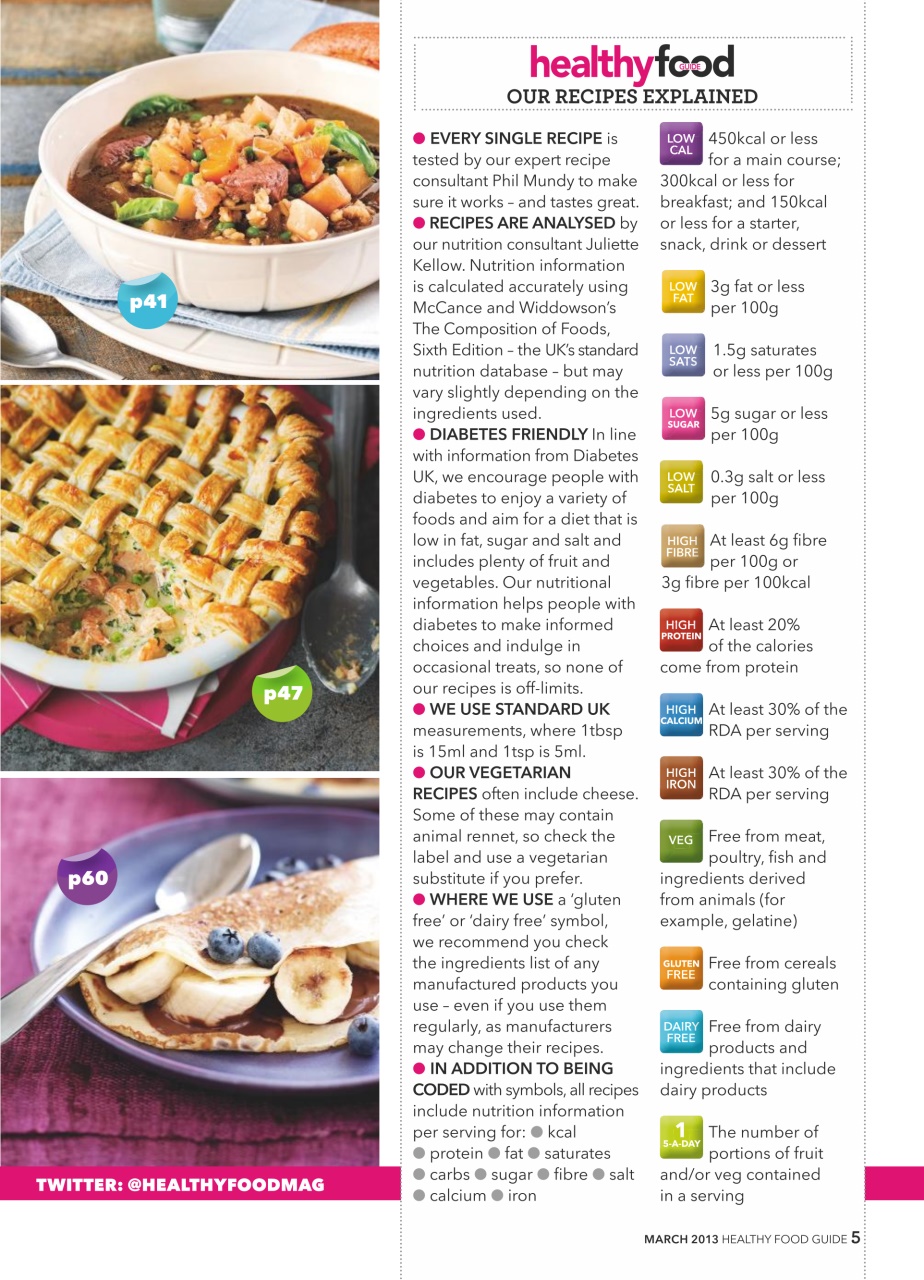 Healthy Food Guide Preview Pages