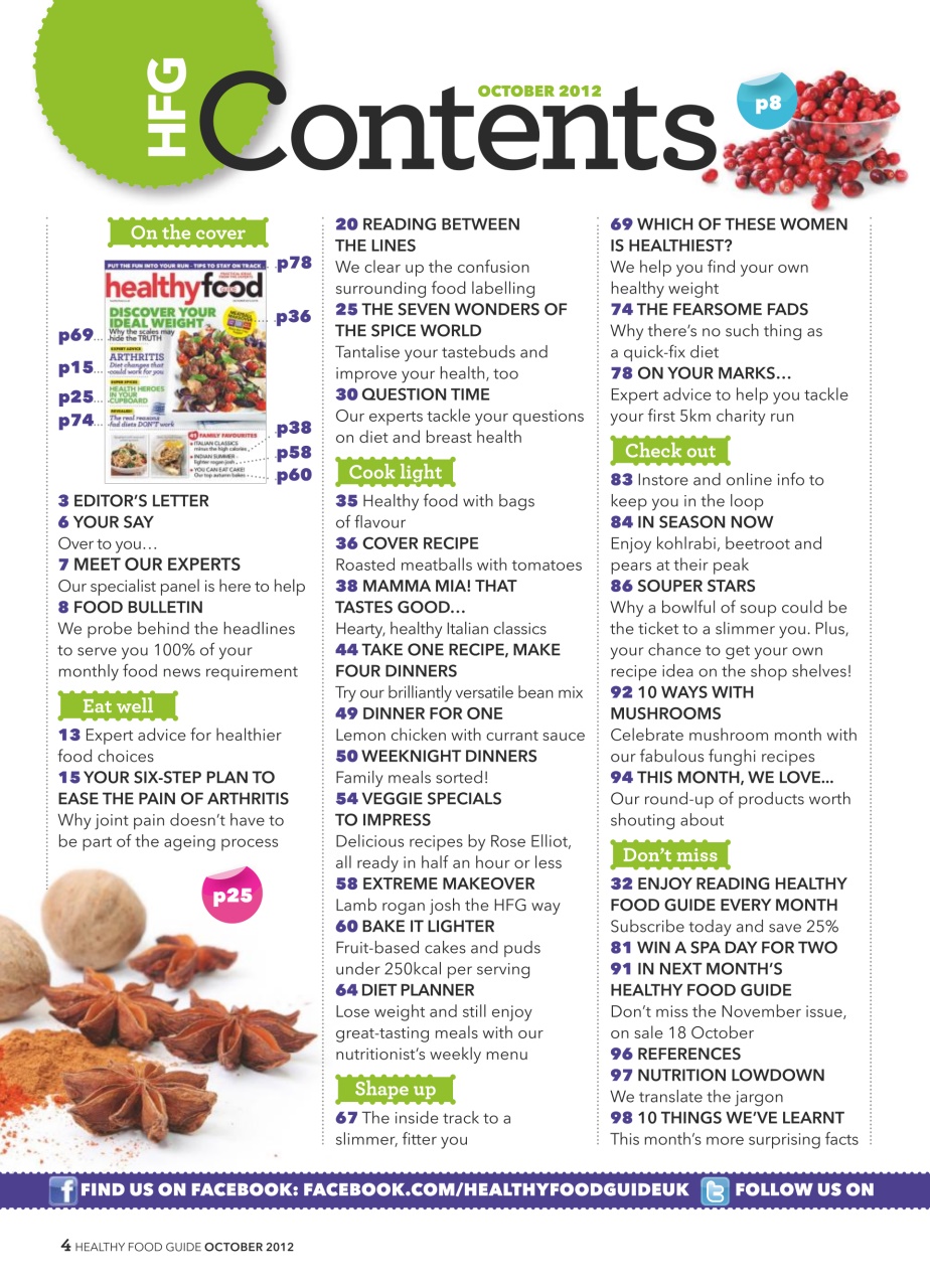 Healthy Food Guide Preview Pages