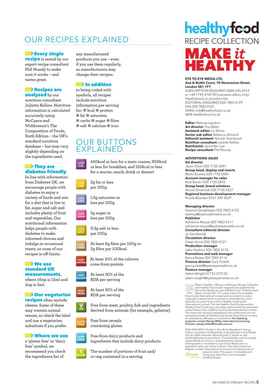 Healthy Food Guide Preview Pages