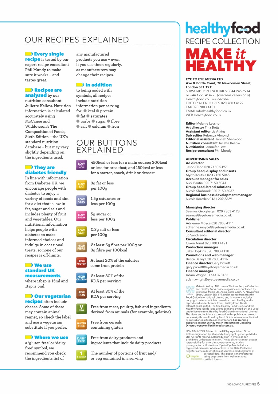 Healthy Food Guide Preview Pages